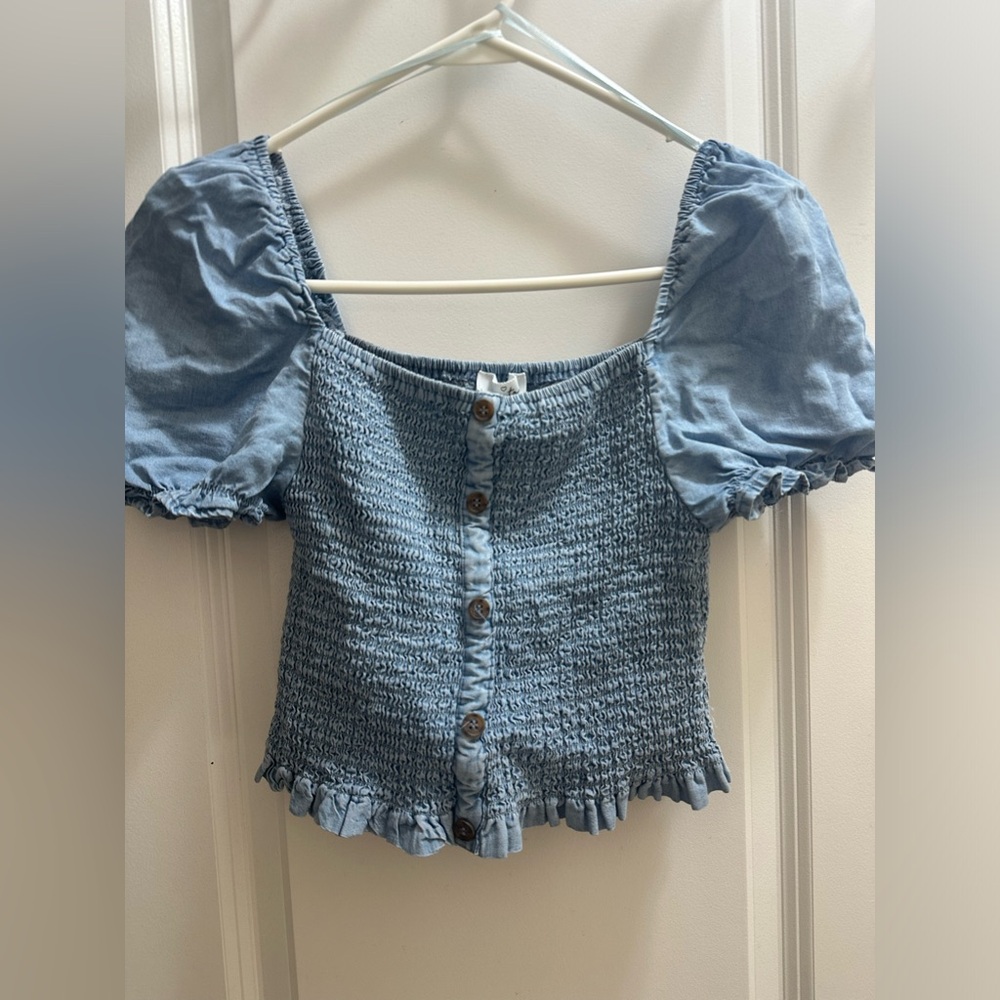 Jean Crop Top